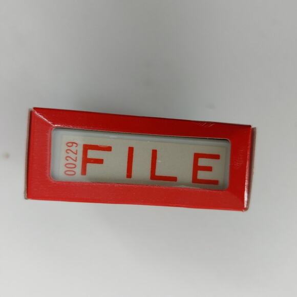 Stanford POM Stamper File 00229 Pre-ink Stamp Office Supplies Red Ink - Picture 5 of 8